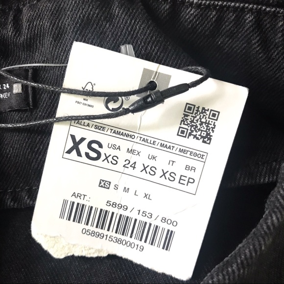 ☑️ ZARA BLACK WASHED DENIM MIDI DRESS! - Picture 9 of 10